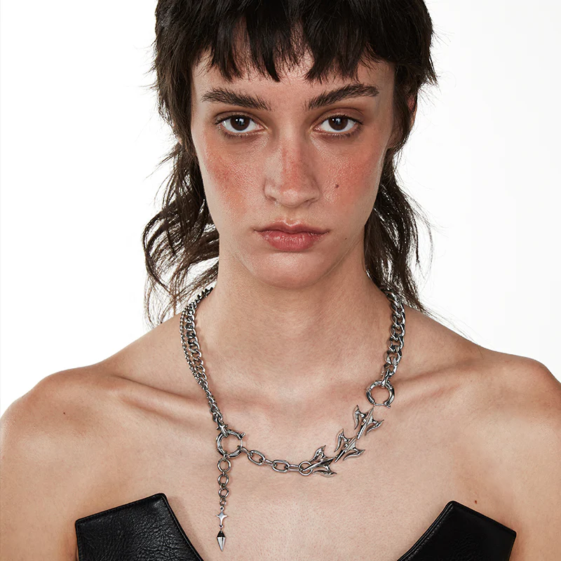 EDEN Three-dimensional Snake Bone Decorative Detachable Necklace/Bracelet/Earrings