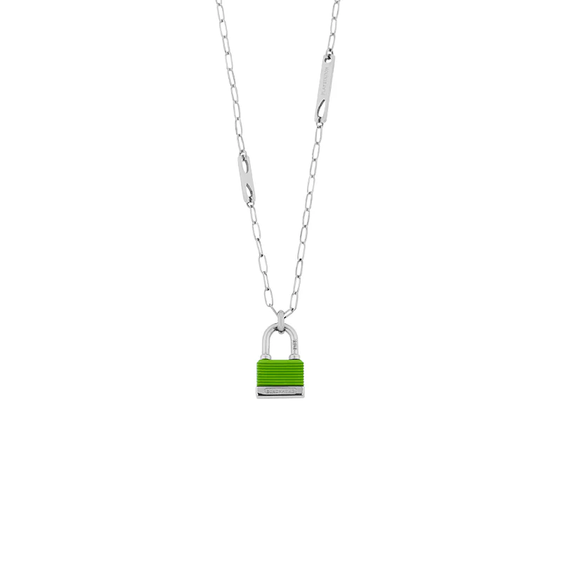 Hardware PlayStation Lock Pendant Long Chain Necklace