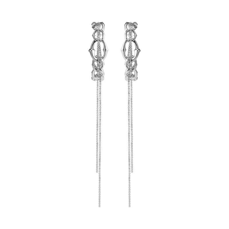 Knight Armor Chain Earrings - Image 2