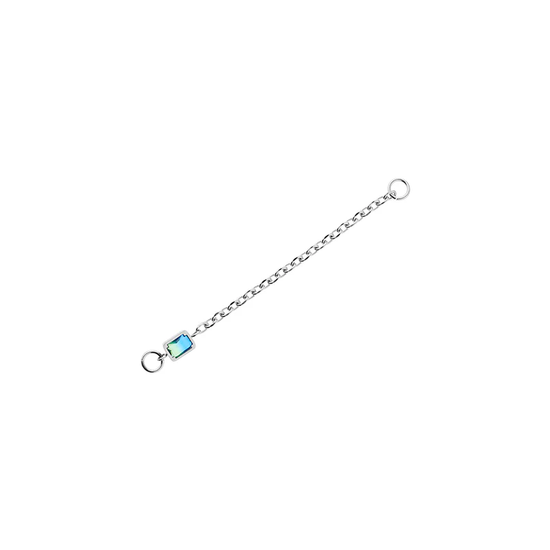 Neon Jungle Snake Pattern Drop Charm Piercing-Free Cuff Earring - Image 6