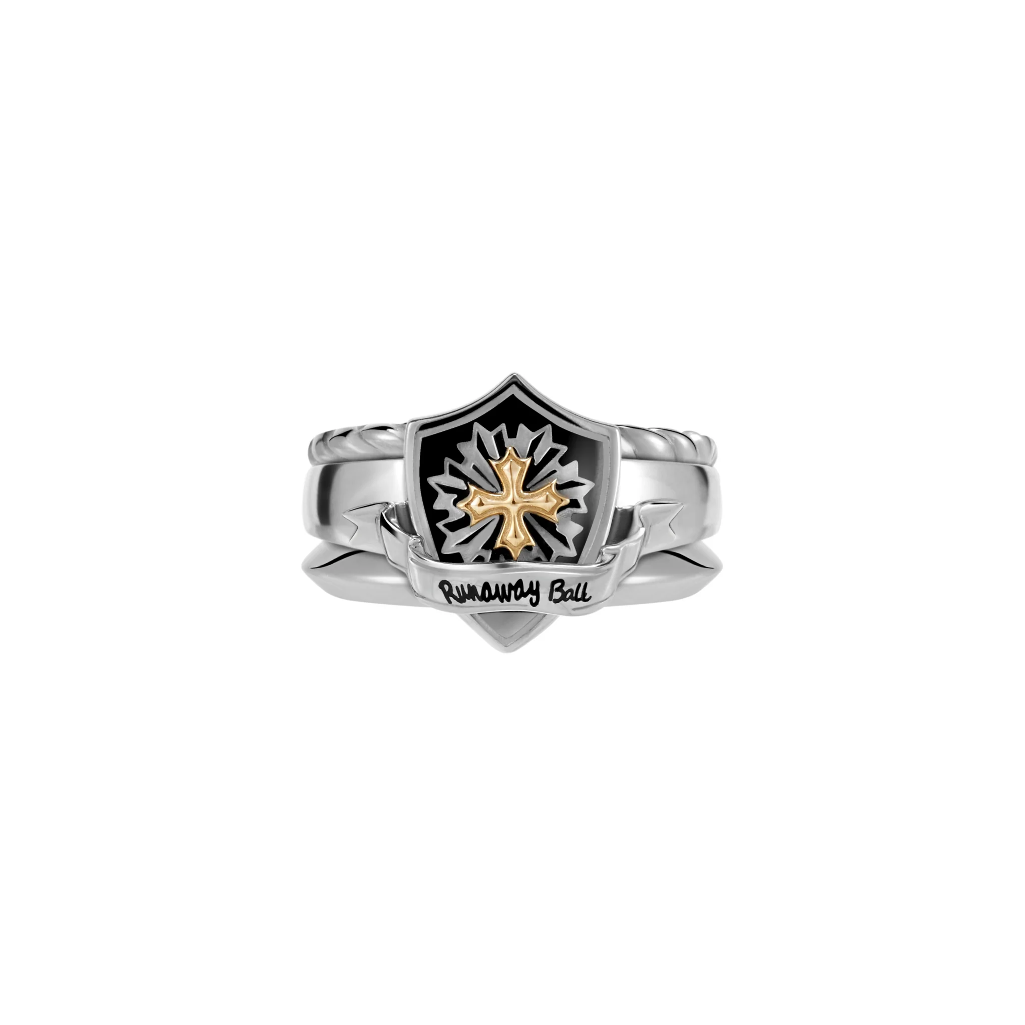 Prom Emblem Stacking Ring Set